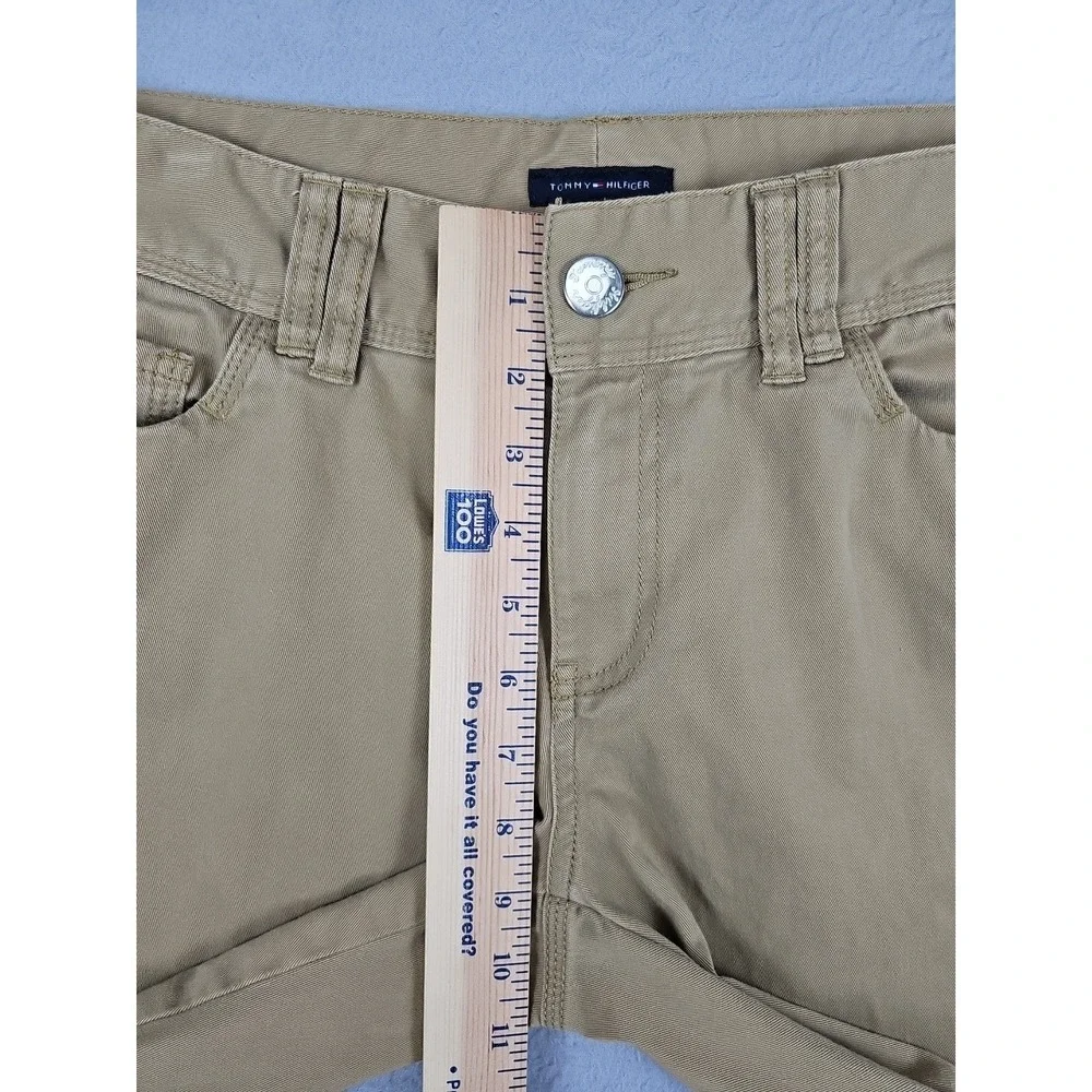 Tommy Hilfiger Pants Women's 8 32x31 Brown 5 Pocket Lightweight Stretch Bootcut
